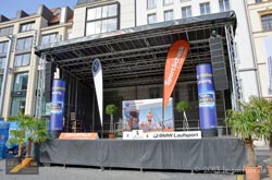 Mobile Bühne und Veranstaltungstechnik zum City-Lauf in Leipzig