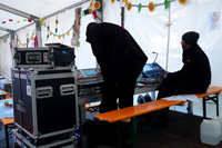 Veranstaltungstechniker bim 22. Sächsisches Landeserntedankfest in Borna